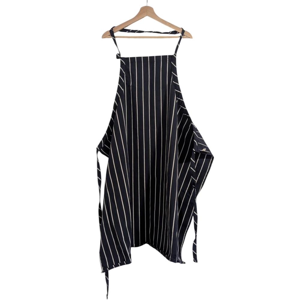 Chef Works Navy Denim Apron with White Stripes